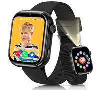 AIMIUVEI 4G Reloj Inteligente Niño, 1.83''HD Smartwatch Niños con GPS y Llamadas, Batería de 800 mAh, Videollamadas y Chat de Voz, WiFi/LBS/SOS/SMS, Modo Escuela, Podómetro, Despertador (Negro)
