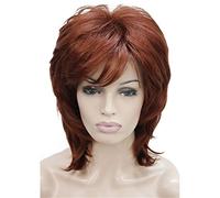 Aimole Pelucas sintéticas suaves y peludas de longitud media para mujer (130 zorros)