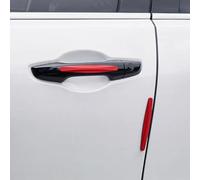 AIMQIAD 4 Tiras Anticolisión para Parachoques de Coche, Pegatinas Protectoras para Esquinas de Puertas, Compatible con Jeep Renegade Gladiator,3-Red