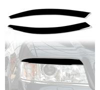 AIMQIAD Compatible con Audi A6 C6 4F 2004-2009, 2 Uds., Ceja para Faro Delantero de Coche, Pegatinas para Embellecedor de Luz de Cabeza de Pestañas, Pieza de Repuesto