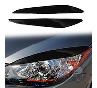 AIMQIAD Compatible con Mazda 3 2010-2013, 2 Uds., Ceja para Faro Delantero de Coche, Pegatinas para Embellecedor de Luz de Cabeza de Pestañas, Pieza de Repuesto
