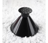 AIMQIAD Raspador de Nieve para Parabrisas de Coche, 1 Pieza, Pala de Hielo cónica, Herramienta para Quitar Nieve con Embudo, Compatible con BMW 4 Series F32 F82 F83 F33 G22 G23 G82 G83,2-Black