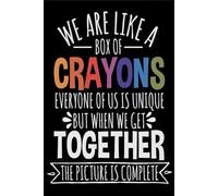 AimQurt Letrero motivacional inspirador de metal para pared con texto en inglés "We are Like A Box of Crayons Back to School", pintura de hierro para profesores, decoración de aula, accesorios de