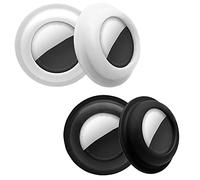 Aimtel 4 Piezas Funda Protectora Compatibles con Apple Airtags,Anti-Perdida Anti-Rasguños Ligero Protectora Funda para Localizador Apple Airtags,llaveros Cartera,Collar de Perro, Equipaje y Llaves