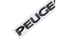 AIMXGBPS Decoración de Letras para Coche con el Logotipo Veloce, para Peugeot 107, 206, 207, 208, 308, 307, 407, 508, 2008 y 3008, Repuesto de Pegatina 3D para Coche,Normal-Schwarz