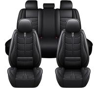 AIMXGBPS Fundas para Asientos de Coche en Cuero para Ford Focus ST-Line 2005-2022 2023 2024 2025, Juego Completo de 5 Piezas, Protectores de Asiento Impermeables Antideslizantes,Black