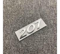 AIMXGBPS Pegatina Decorativa con Emblema, Insignia de Metal para carrocería, Logotipo, calcomanía, Letras de Estilo de Coche, Accesorios para Peugeot 207