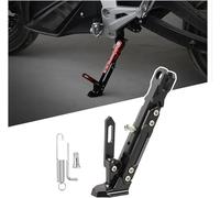 AIMXGBPS Soporte Lateral para Motocicleta para Harley Davidson Ultra Limited 2014-2024, Soporte Lateral Ajustable con Bloqueo de Resorte, Soporte Antideslizante para Motode Aluminio CNC,Black