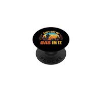 AIN’t Got No Gas in It Funny Lawn Mower Yard Humor Retro PopSockets PopGrip Adhesivo