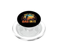 AIN’t Got No Gas in It Funny Lawn Mower Yard Humor Retro PopSockets PopGrip para MagSafe