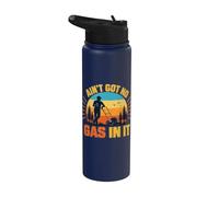 Ain’t Got No Gas in It Funny Lawn Mower Yard Humor Retro Stainless Steel Insulated Water Bottle