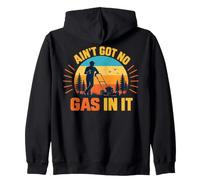 AIN’t Got No Gas in It Funny Lawn Mower Yard Humor Retro Sudadera con Capucha