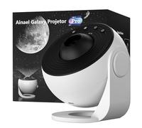 Ainael Proyector Galaxia, Proyector Estrellas Planetario Doméstico Techo Espacial Luz Nocturna con 3 Diapositivas de Vidrio HD, Galaxy Projector Pro para Niños Aultos