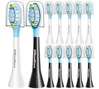 AiNeedCare Cabezales de repuesto para cepillo de dientes Philips Sonicare, 12 unidades, compatibles con Philips Sonicare ProtectiveClean DiamondClean C2 G2 W 4100 5100 Control de placa