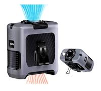 AINFTIME 2025 - Ventilador portátil con clip de cintura, 10000 mAh, portátil, portátil, 6-40 horas, potente ventilador para exteriores (10000 mAH, gris)