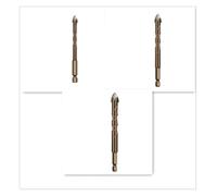 ainih Broca hexagonal for azulejos, vidrio, cemento, metal, cerámica, madera y plástico, tamaño de la broca: 3 mm, 4, 5, 6, 8, 10 12