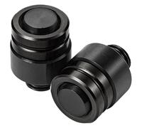 ainih Compatible con 125 200 250 390 690 990 1190 1290 E390 Espejo retrovisor de Motocicleta Agujero con Cabezal for Tornillos Accesorios de Perno roscado(Two Black)