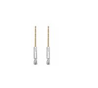 ainih Juego de 13 brocas 1,5 mm a 6, mm con vástago hexagonal acero alta velocidad recubierto for madera, plástico y aluminio