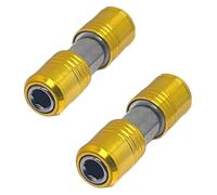 ainih Portapuntas de destornillador portátil, varilla extensión doble cabezal, adaptador tornillo hexagonal 1/4" liberación rápida, taladro eléctrico, herramienta eléctrica