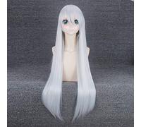Ainime Nier: automata A2 Silver/Light Golden Wig Cosplay Disfraz Yorha Type a No.2 Mujer Sintético pelo largo Fiesta de Halloween Pelucas dm-869