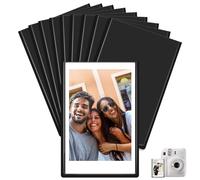 Ainiv 10 Pzs Marco Foto Magnético 9,3x6,3cm (3,7x2,5in), Compatible con Película Instax Mini, Marcos de Fotos Magnéticos para Nevera para Fotos, Postales, Avisos - Negro
