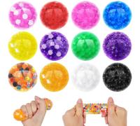 Ainiv 12PCS Pelota Antiestres, Antiestrés Bolas para Adultos Mano, Bola Antiestres Pelotas Sensoriales, Squishy Stress Ball Fidget Toys para Adultos con TDAH, TOC, Ansiedad y Autismo