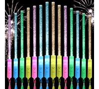 Ainiv 14PCS Palos Luminosos Fiestas, Barras Luminosas Fluorescents, 3 Modos de Iluminación, Varillas LED para Fiestas con Cordó, Varitas Luminosas Intermitentes para Halloween