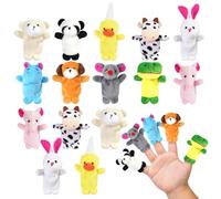 Ainiv 20marionetas de dedo para bebés y niños, juguetes de marionetas de dibujos animados, rellenos de bolsas de fiesta
