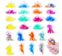 Ainiv 24 juguetes esponjosos Mochi, bolas esponjosas de animales con cuentas de agua, bolas sensoriales para aliviar el estrés del autismo, juguetes sensoriales para fiestas, regalos para niños y