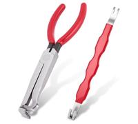 Ainiv 2Pzs Alicates Desconectadores Eléctricos, Alicates de Desconexión Eléctrica y Separador Conectores Acero Carbono Mango Antideslizante para Mangueras de Líneas de Combustible y Tapones Push-Pull