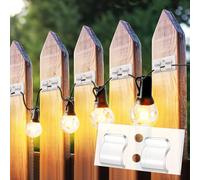 Ainiv 30 Piezas Clips de Cable de Exterior, Transparente Organizador Cables | Organizador de Cables Sujeta Cables Adhesivo, Ganchos para Clips de Luces de Cadena para Cargador, Colgar Luces