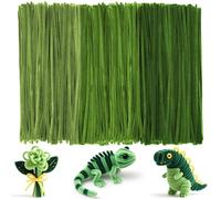 Ainiv 300 PCS Limpia Pipas para Manualidades(Serie Verde-3 Colores)