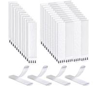 Ainiv 32 Pares de Tiras de Montaje de Imágenes, 64 Unidades de Tiras para Pósteres, Tiras de Montaje Sin Residuos, Cinta Adhesiva de Montaje para Pósteres, Powerstrips Marco Espejo