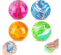 Ainiv 4 PCS Bolas Antiestres Adultos y Adolescente, Stress Ball Arcoíris Que Alivian la Tensión, Squishy Juguetes Anti Estrés Bolas Que Alivian la Ansiedad