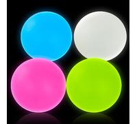Ainiv 4 PCS Bolas Antiestres Adultos y Personas Mayores de 14 Años , Stress Ball Que Brillan en La Oscuridad, Squishy Juguetes Anti Estrés Bolas Que Alivian la Ansiedad para Apretar, Tdah, Autismo