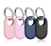 Ainiv 4 Piezas Funda Protectora para Samsung Galaxy Smarttag 2, Silicona Llavero de Funda Protectora para Smart Tag 2, Accesorios Anticaídas y Antiarañazos para Smarttag2 para Llaves Collar Mascotas