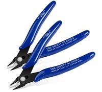Ainiv Alicates de Corte Diagonal, 2PCS Con Estuche Protector, Cortador de Alambre Para Electricista, Precisión de Corte Lateral (Modelo 170)