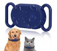 Ainiv Azul Soporte para Collar de Perro para Samsung Smarttag 2, Silicona Llavero de Funda Protectora para Smart Tag 2, Accesorios Anticaídas y Antiarañazos para Smarttag2 para Llaves Collar Mascotas