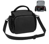 Ainiv Bolsa Camara DSLR, Impermeable y Antigolpes Camera Bag SLR, Correa de Hombro Ajustable, Bolsa para Accesorios Fotografia, Bolsa Camara Fotografica para Sony, Funda Camara para Canon (Negro)