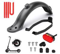 Ainiv Guardabarros Trasero para Scooter y Patinete Electrico | con Soporte Guardabarros/Luz Trasera LED/Tira Reflectante, Repuesto Accesorio Compatibles con Xiaomi M365/M365 Pro