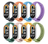 Ainiv Pack de 8 Correas de Silicona Compatibles con Xiaomi Band 8/9/10