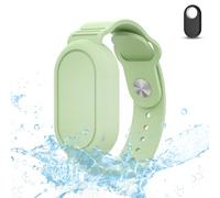 Ainiv Verde Pulsera para Galaxy SmartTag 2, Silicona Anti-Arañazos Correa para Smart Tag 2, Impermeable Funda Protectora de Pulsera Compatible con Samsung Smarttag 2 para Niños y Personas Mayores