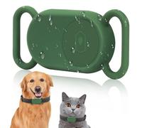 Ainiv Verde Soporte para Collar de Perro para Samsung Smarttag 2, Silicona Llavero de Funda Protectora para Smart Tag 2, Accesorios Anticaídas y Antiarañazos para Smarttag2 para Llaves Collar Mascotas
