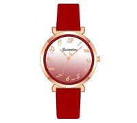 Ainiyo Reloj de pulsera para mujer, reloj de pulsera para mujer, reloj de pulsera analógico de cuarzo, pulsera moderna asimétrica, joyas para niñas, novia, mujer, mamá, rosa oscuro., Correa