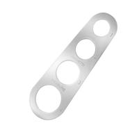 Ainkou Herramienta de medición de espaguetis de acero inoxidable de 4 agujeros, herramienta de medición de pasta resistente, herramienta de medición de cocina para control de porciones de fideos