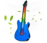 Aino Air Menacero: Ambientador de aire compacto con luz LED, Mini Guitar Shape Vent Tiffuser | Dispensador de automotriz recargable, ambientador duradero para cabina de camiones de RV de sedán