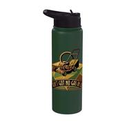 Ain't Got No Got In It Cortadora de césped Cortacésped Papá Patio Trabajo Humor Stainless Steel Insulated Water Bottle