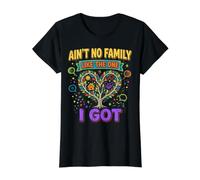 Ain't No Family Like One I Got Matching Family Reunion Camiseta gráfica económica, Mujer, Negro, XS