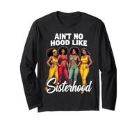 Ain't No Hood Like Sisterhood Empowering Women Design Manga Larga