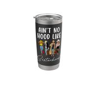 Ain't No Hood Like Sisterhood Women Besties Squad Vaso térmico de acero inoxidable de doble pared